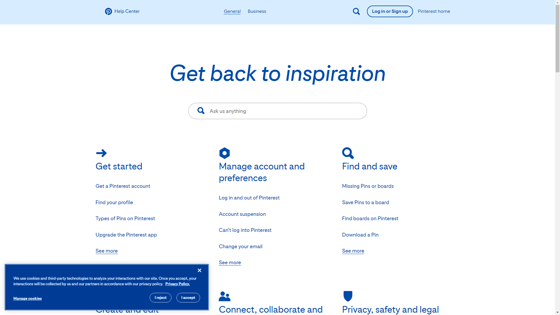 Pinterest帮助中心