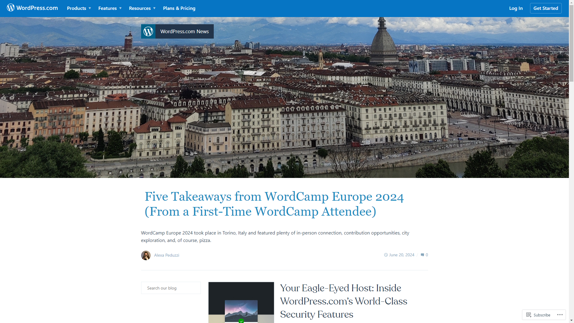 WordPress官方博客