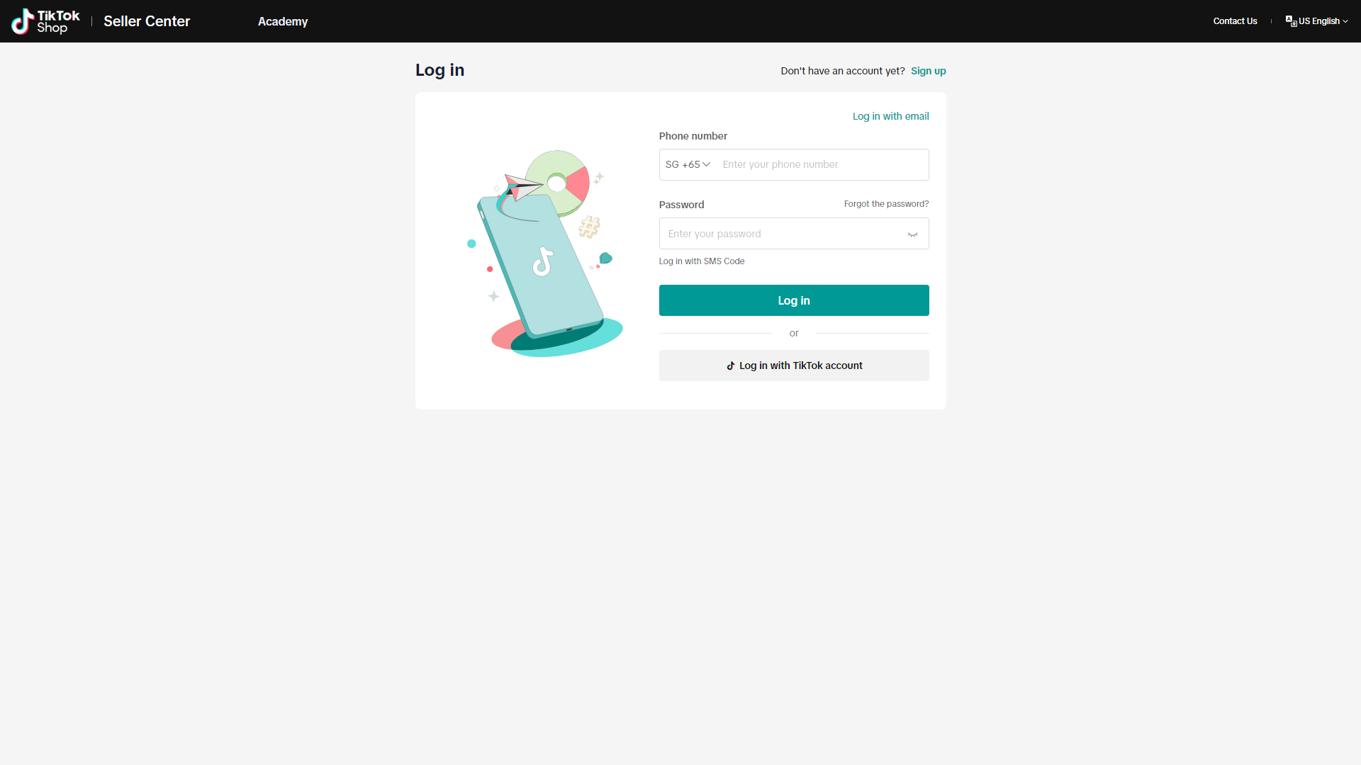 TikTok新加坡本土后台
