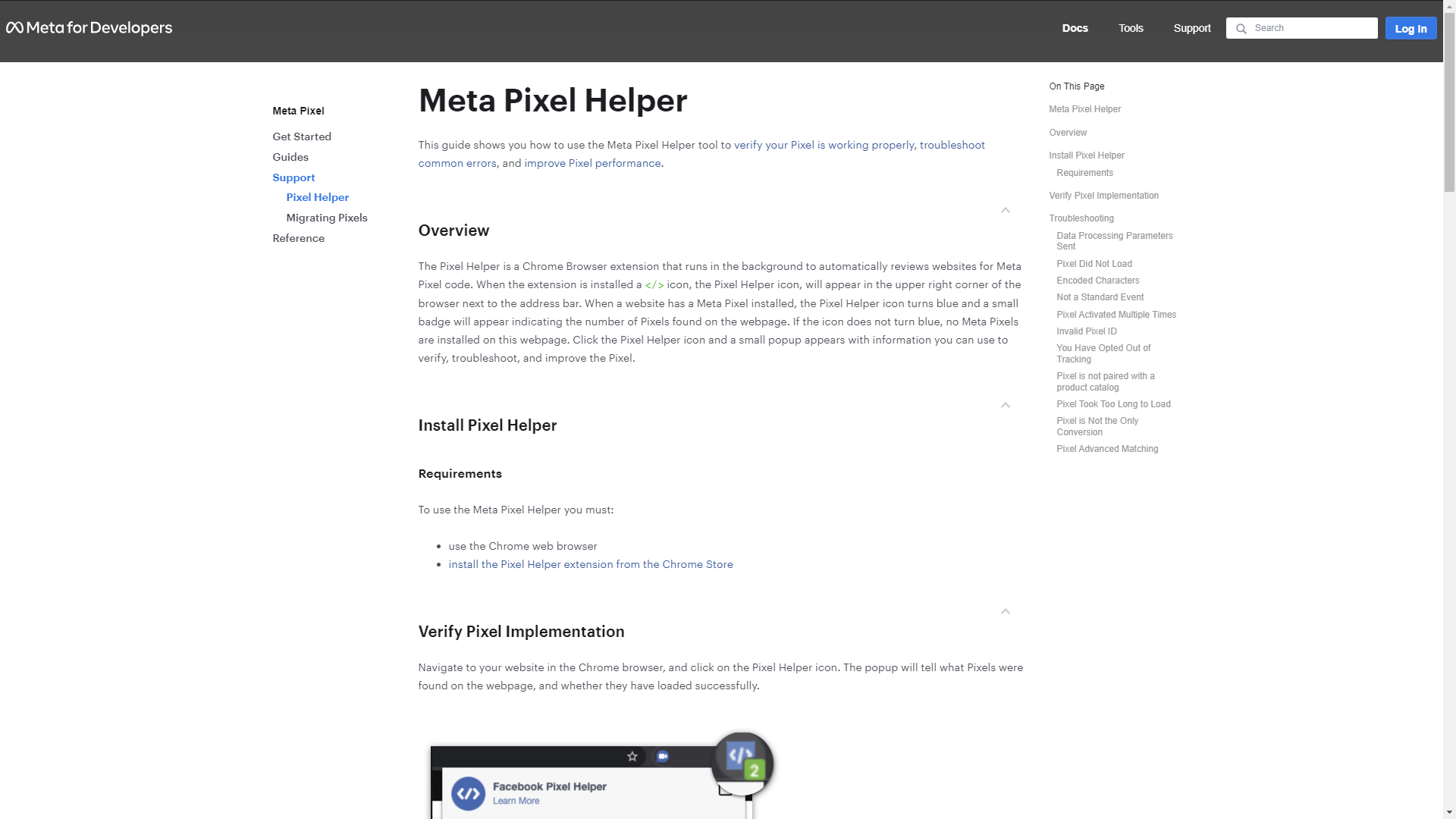Meta Pixel Helper