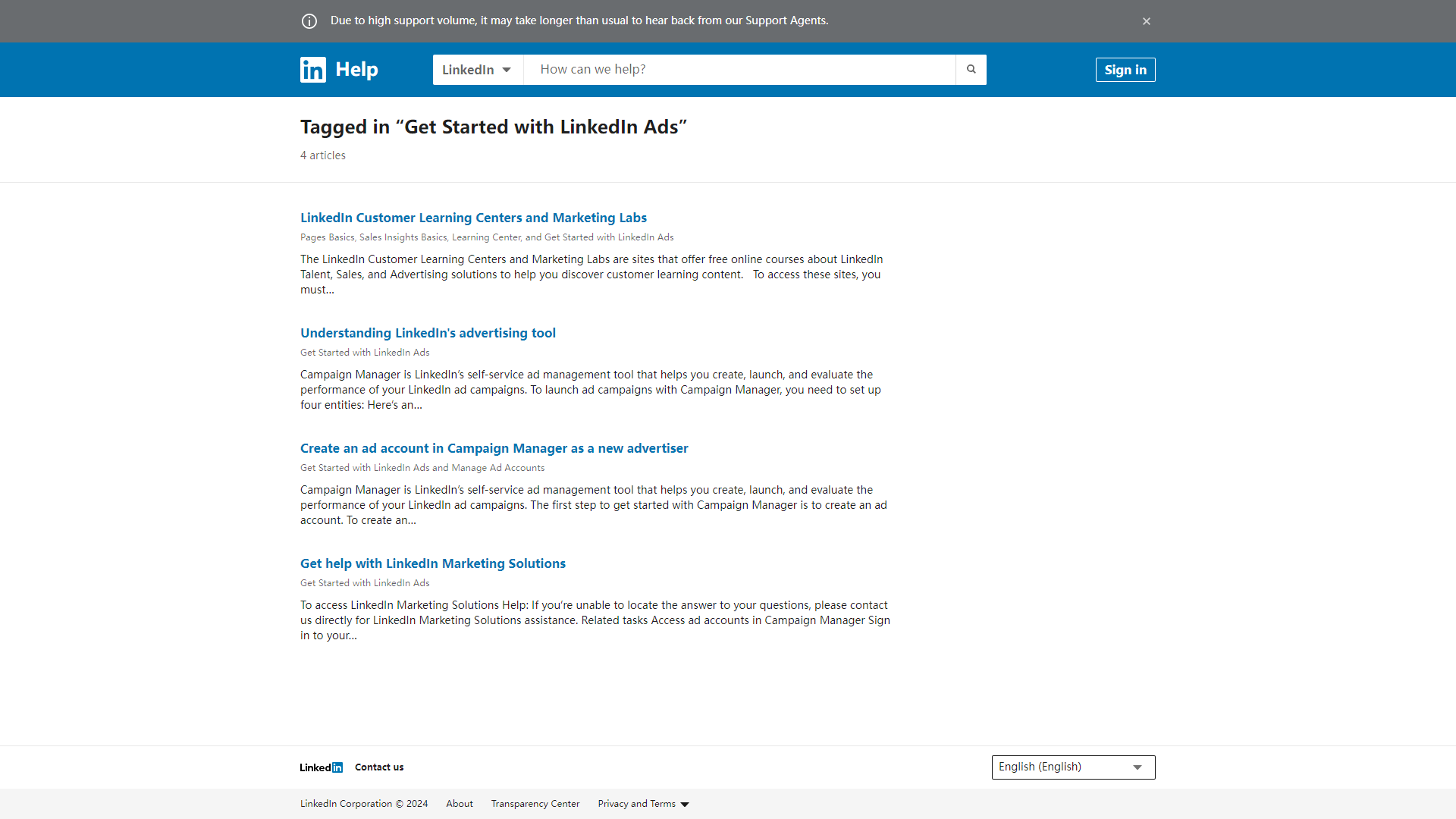 Linkedin帮助中心